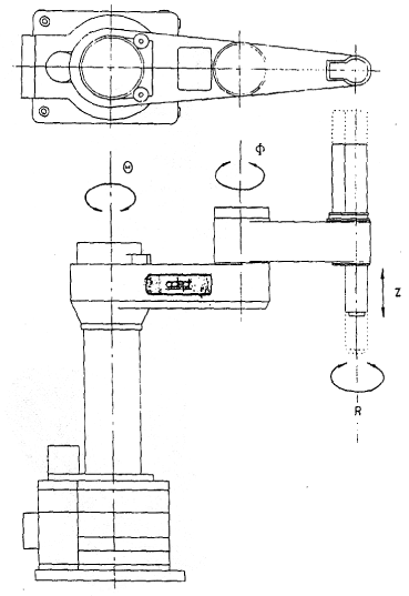 Adept Technology, Inc. °¡ Á¦ÀÛÇÑ ½ÇÁ¦ÀÇ SCARA ¸ðµ¨ AdeptOne ·Îº¿